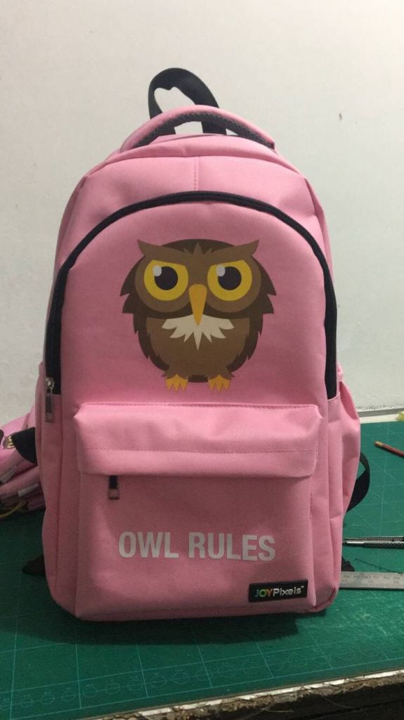 Pink Owl Multifunctional schoolbag daily backpack