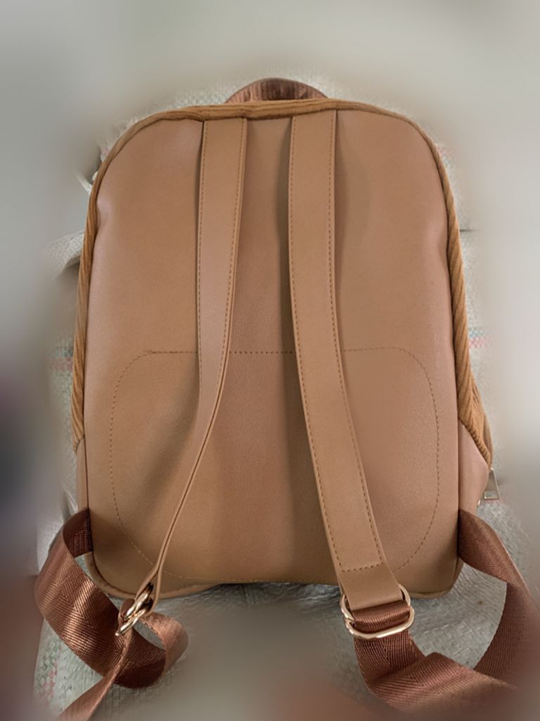 2019 fashion retro style corduroy backpack soft daily adult backpack