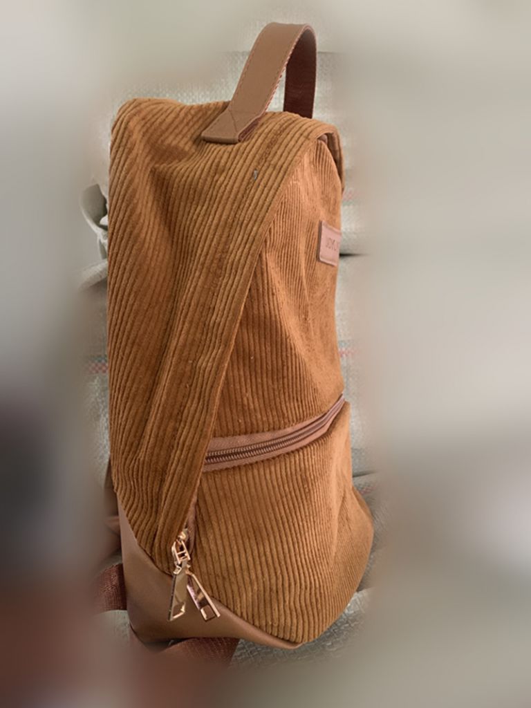 2019 fashion retro style corduroy backpack soft daily adult backpack