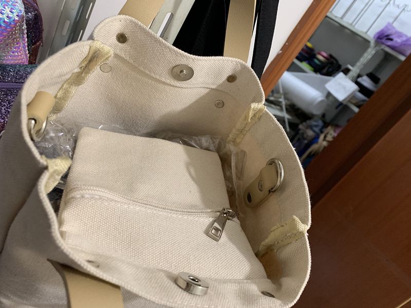 2019 fashion wholesale shopping bag canvas handbag pure color tote bag