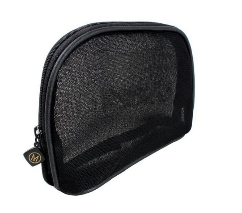 Fashion mesh cloth women cosmetic bag black girls cosmetic bag