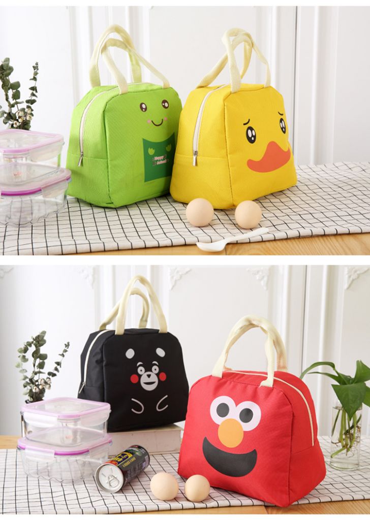 2019 fashion cartoon style cooler bag kids outdoor tote cooler bag