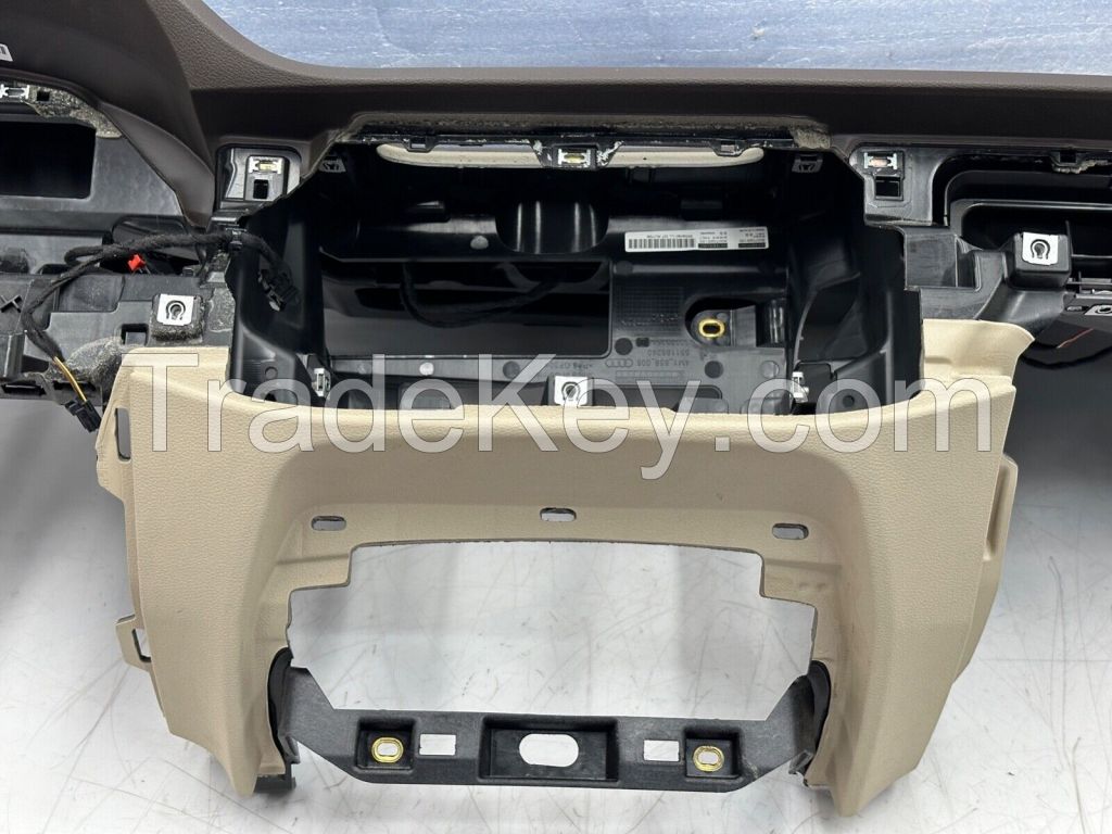2017 - 2019 AUDI Q7 FRONT DASH DASHBOARD INSTRUMENT PANEL BROWN OEM