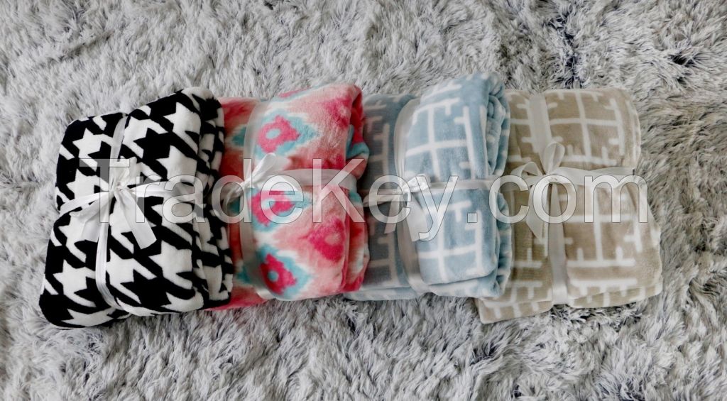 Rotary Printed Super Soft Flannel blanket