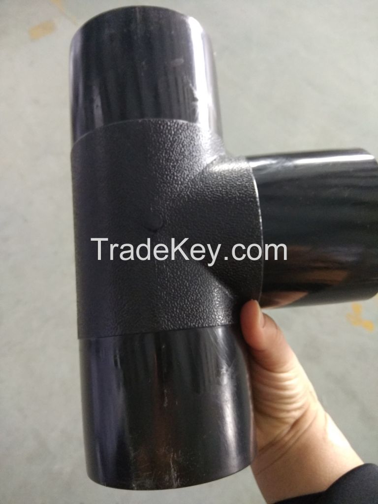 HDPE PIPE butt fusion fitting Equal tee sdr11 sdr17