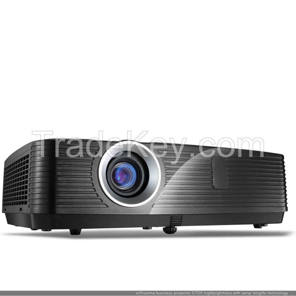 Inproxima 570X Full HD Building Projector Outdoor, Best Smart Home Theater Projector 4500 ANSI Lumen Brightness