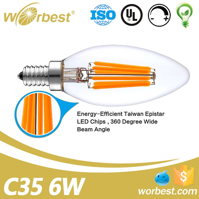Worbest 2w 4w 6w e14/12 led light bulb for home lighting candle light bulb SMD indoor bulb