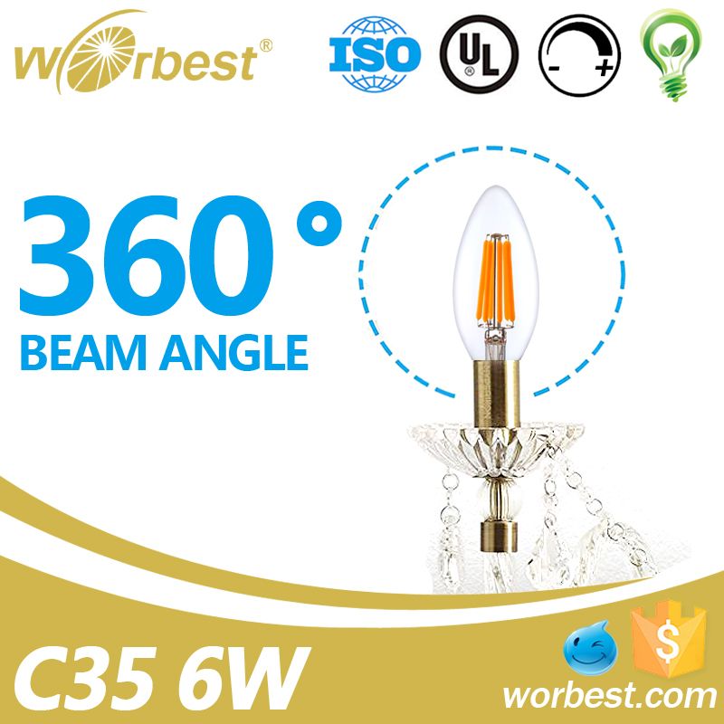 Worbest 2w 4w 6w e14/12 led light bulb for home lighting candle light bulb SMD indoor bulb