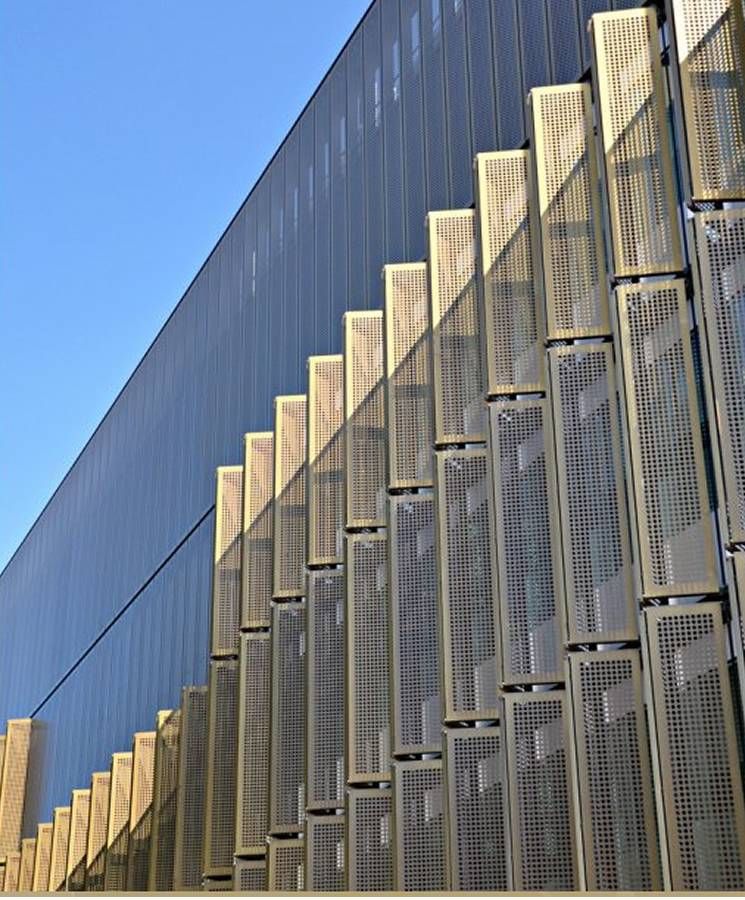 Perforated Metal Panels for Architectural Sun Control System