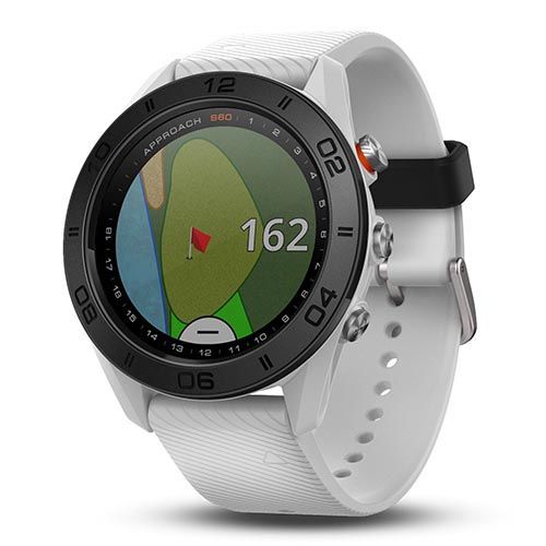 Garmin Approach S60 GPS Golf Watch White with White Silicone Band 