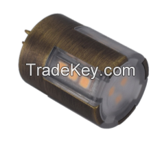 Brass housing G4 LED bulb