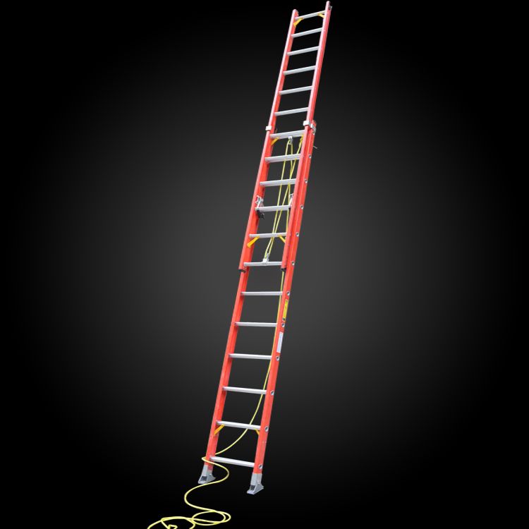 Heavy Duty Fiberglass Extension Ladder / Telescopic Ladder