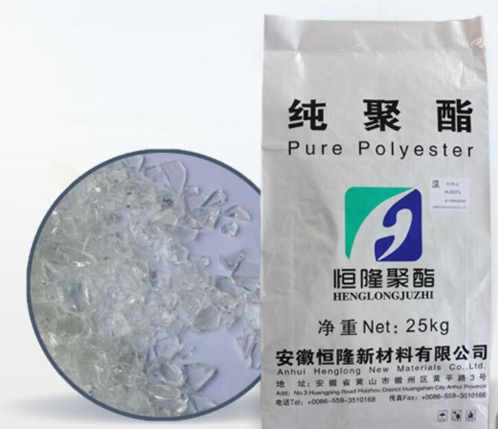 Pure polyester resin and hybrid resin for powder coating 