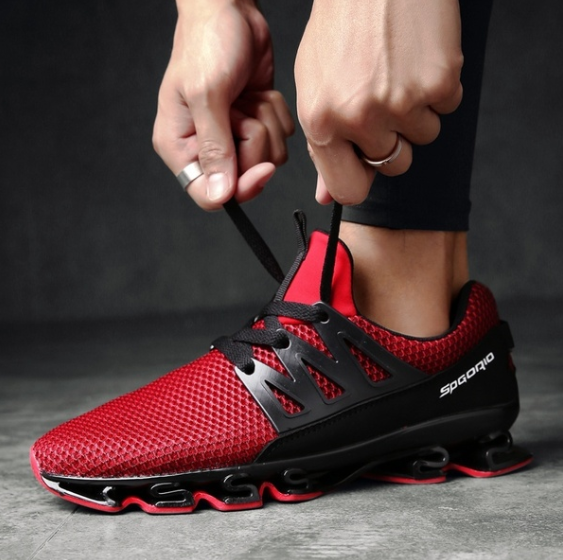 Men's Fashion Breathable Running Sport Shoes Leisure Lace Up Shoes