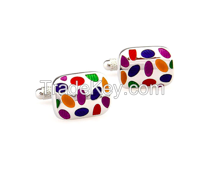 Enamel Spot Cufflink