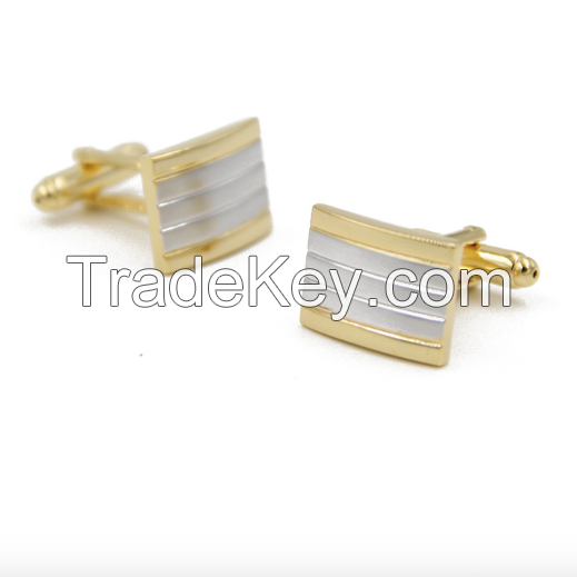 Two-tone plated Cufflink