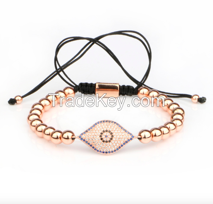 Eye Metal Beads Bracelet