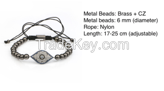 Eye Metal Beads Bracelet