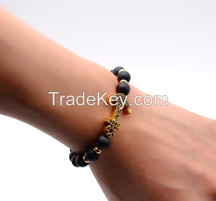 Anchor Stone Beads Bracelet