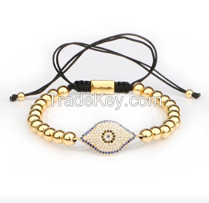 Eye Metal Beads Bracelet