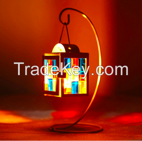 Color Glasses Candle Holder-08