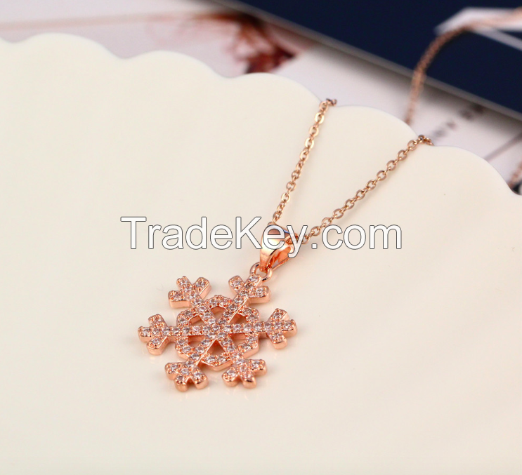 Gemstone Necklace Flower Shape Necklace-N2