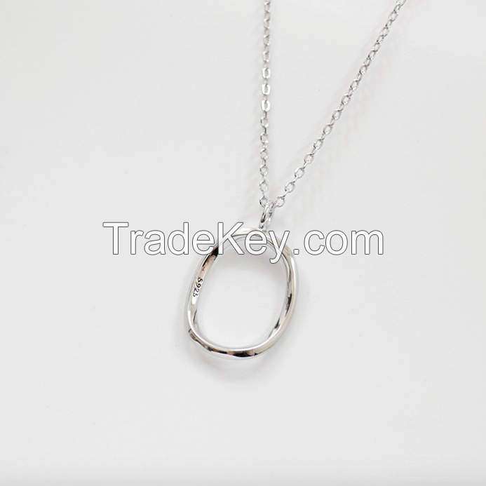 Silver Heart Necklace-SN15