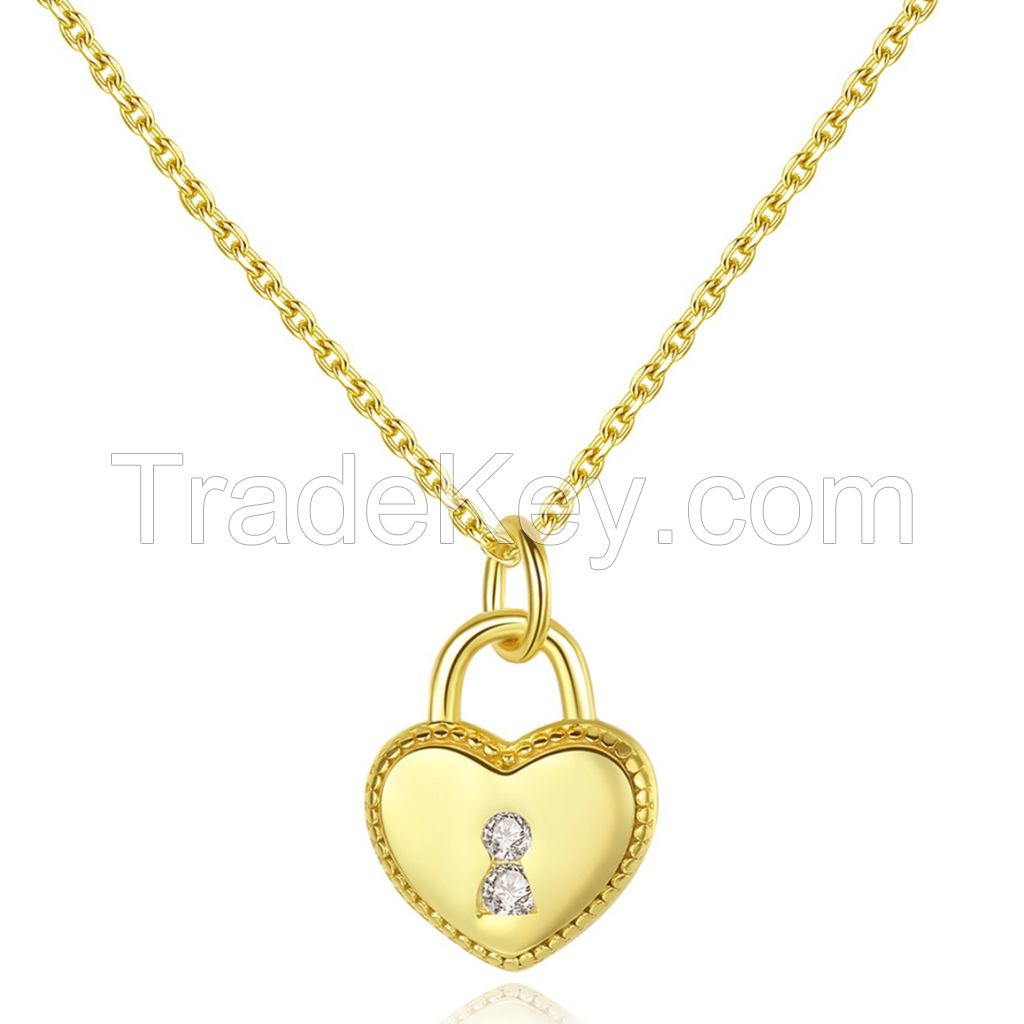 Silver Heart Necklace-SN1