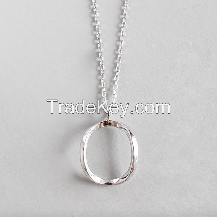 Silver Heart Necklace-SN15