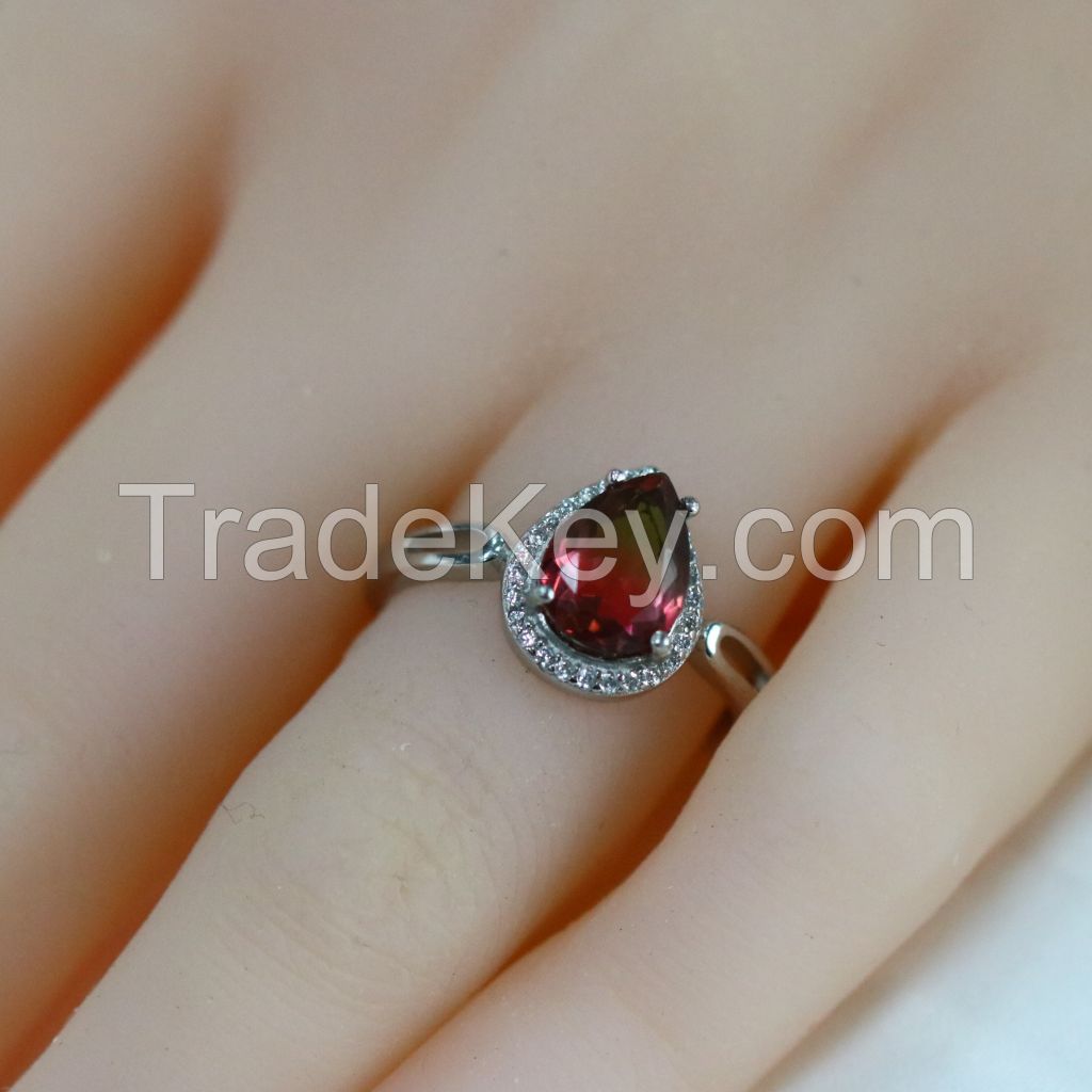 Gemstone Ring, Pear shape Ring-SGR02-1