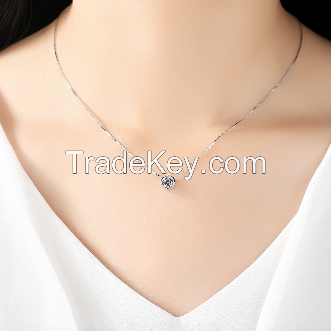 Solitaire Gemstone Necklace-13