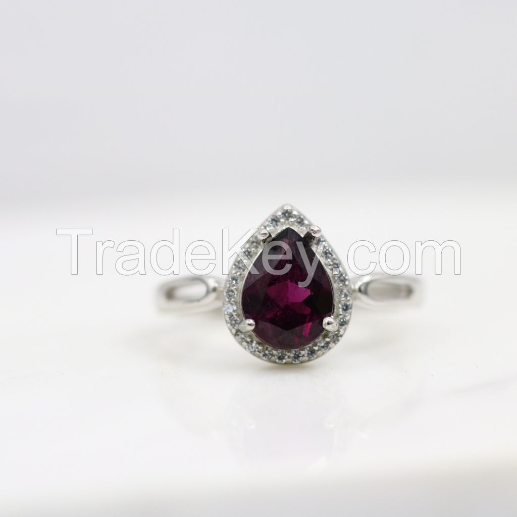 Gemstone Ring, Pear shape Ring-SGR02