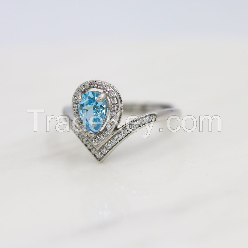 Gemstone Ring, Pear shape Ring-SGR02