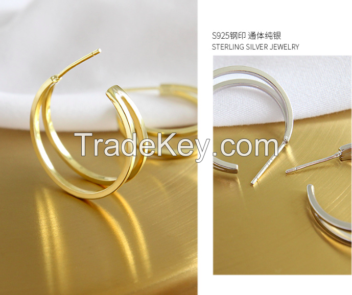 Hoop Silver Earring-06