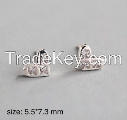 Stud Silver Earring-10