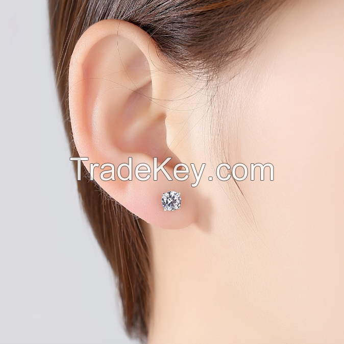 Stud Silver Earring-17