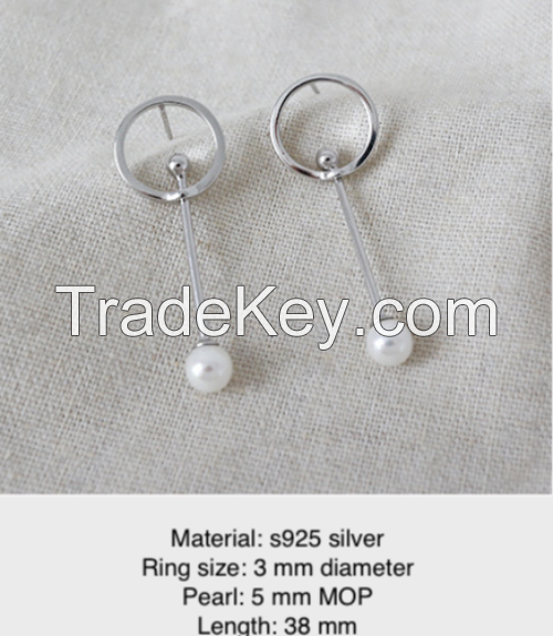 Chandelier Silver Earring-29