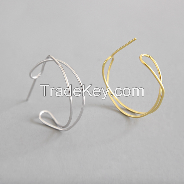 Hoop Silver Earring-02