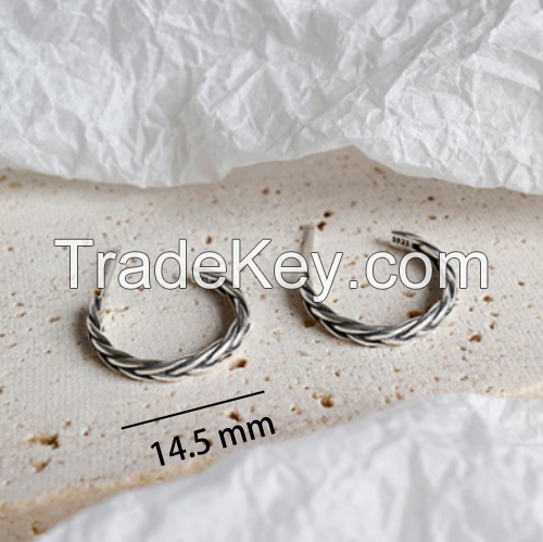 Hoop Silver Earring-09