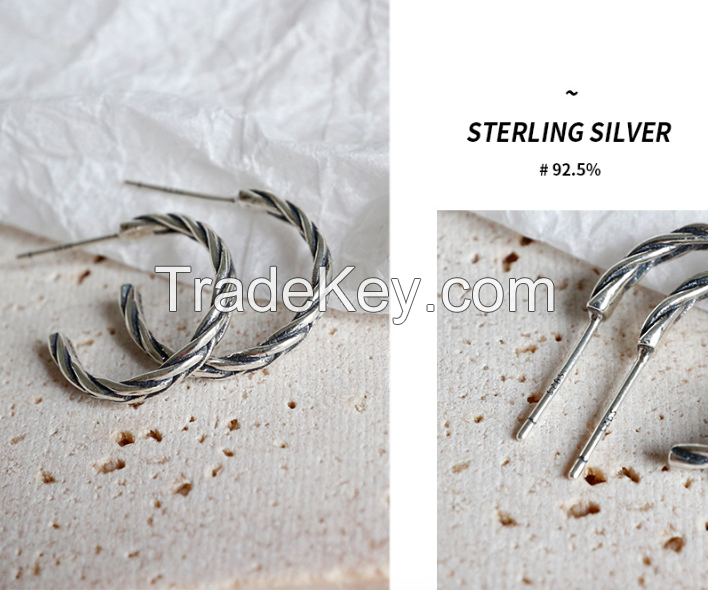 Hoop Silver Earring-09