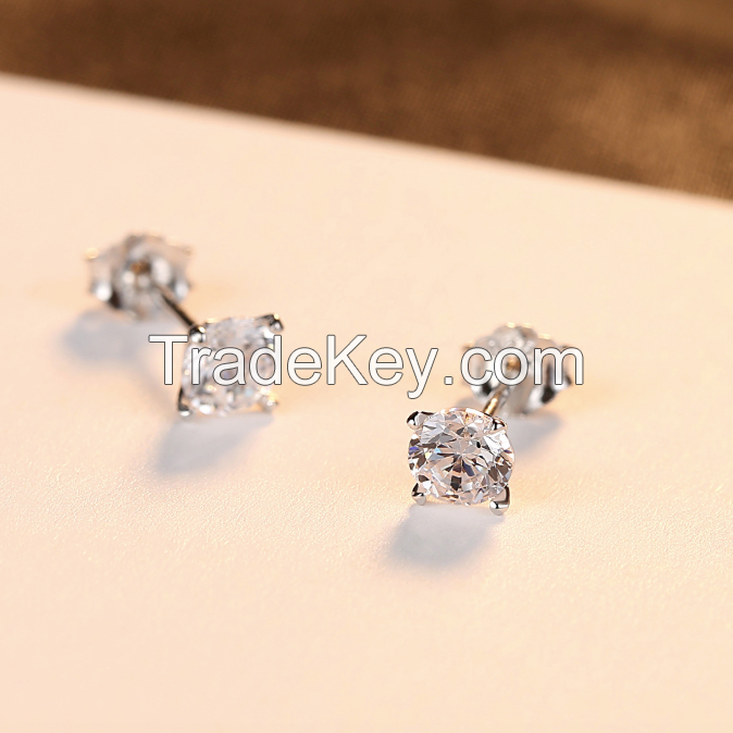 Stud Silver Earring-17