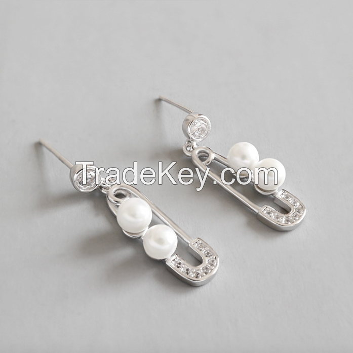 Chandelier Silver Earring-37