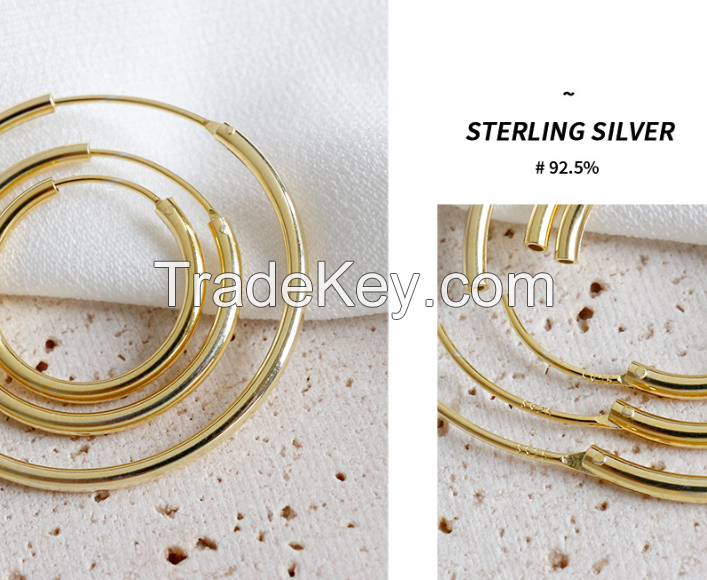 Hoop Silver Earring-05