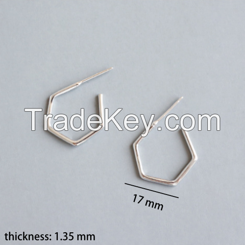 Hoop Silver Earring-03