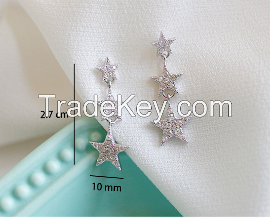 Chandelier Silver Earring-38