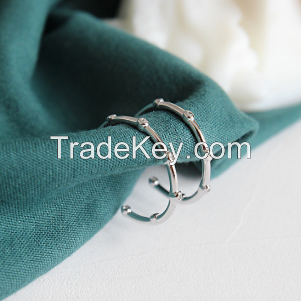 Hoop Silver Earring-10