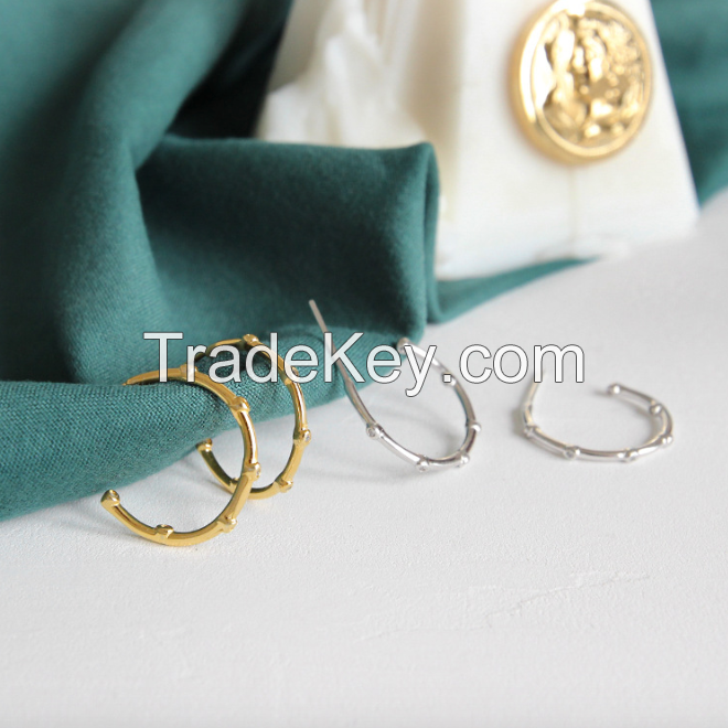 Hoop Silver Earring-10