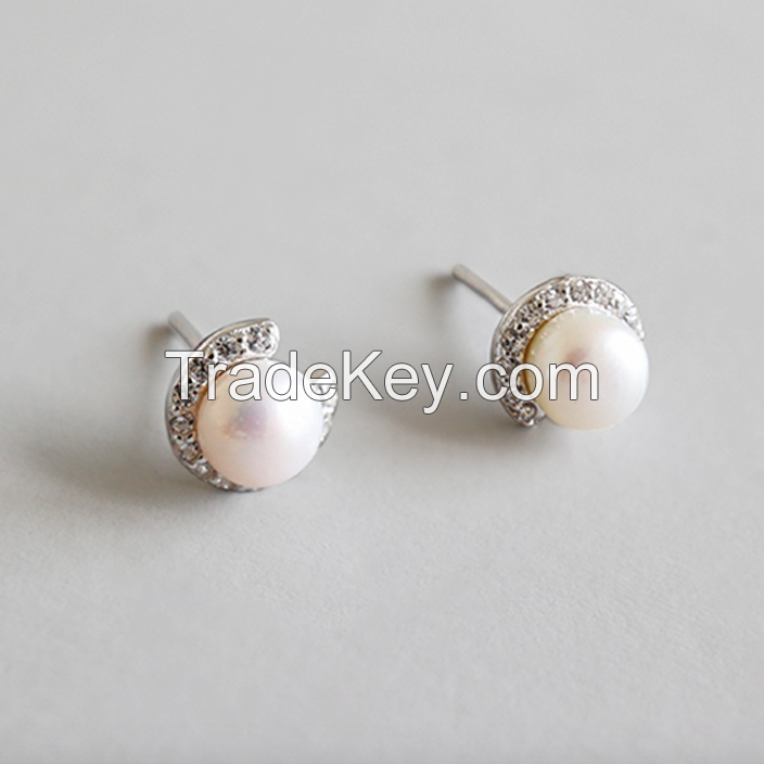 Stud Silver Earring-25