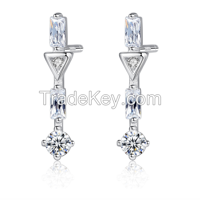 Chandelier Silver Earring-07