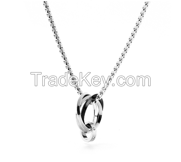 Triple Rings Necklace